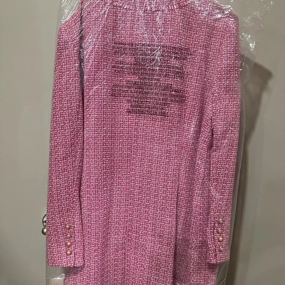 Nanette Lepore Pink Tweed Jacket - Picture 5 of 6